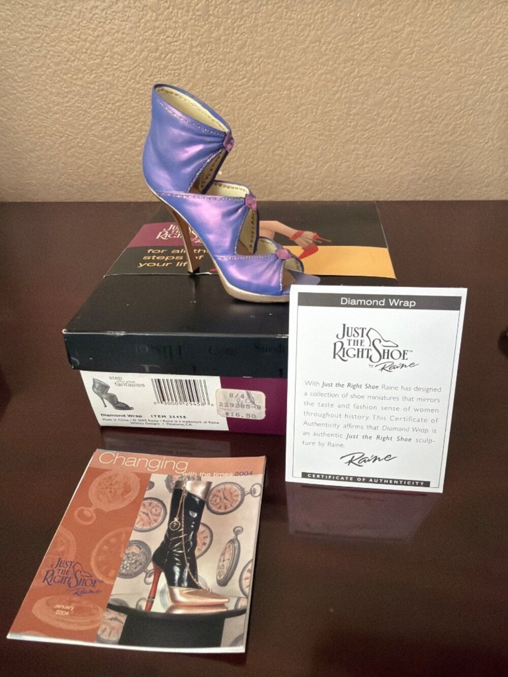 Just the Right Shoe by Raine Lot of 3 Red Hot On Fire Diamond Wrap w/Boxes COAs - Picture 7 of 15